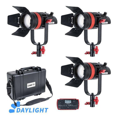 CAME-TV Q-55W Boltzen 55w Travel Kits MARK II High Output Fresnel Focusable LED Daylight Pack 21000 Lux@1m - CAME-TV